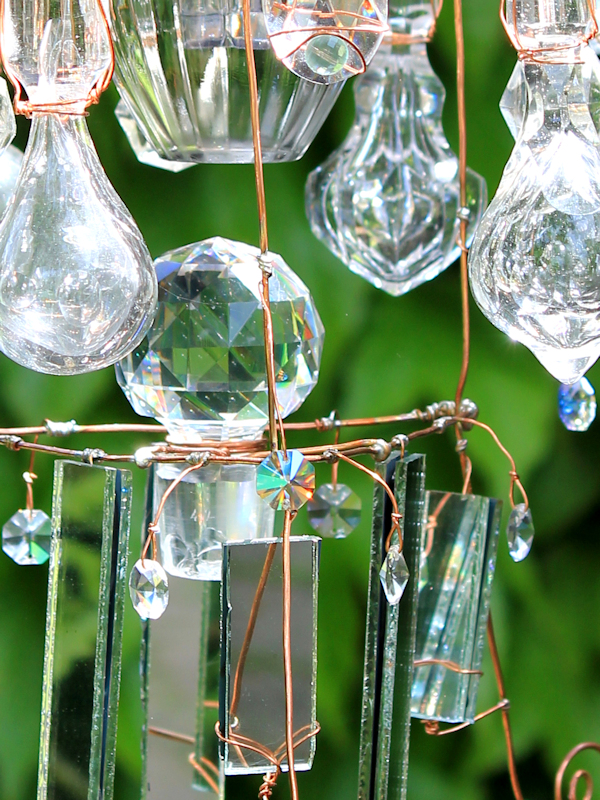 Tri-Corner Chandelier - Close Up